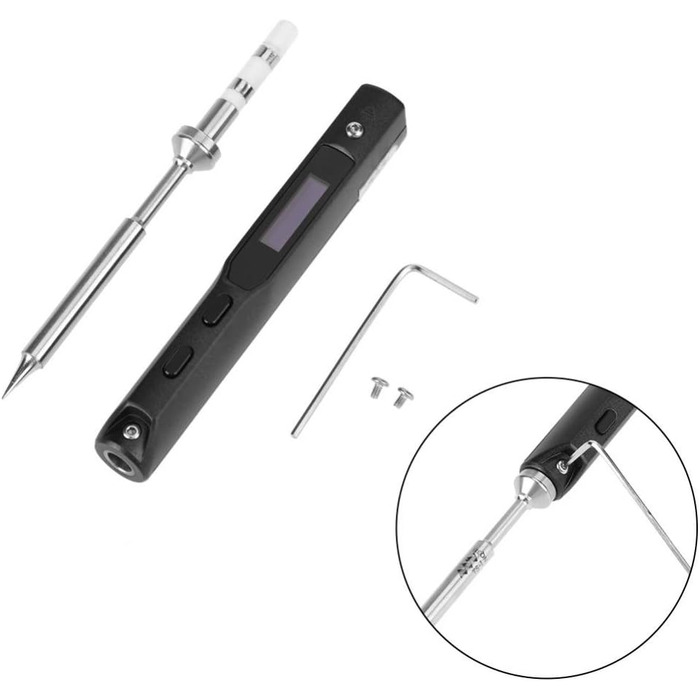 Міні-паяльник TS101 Портативний електричний паяльник з набором DC 12V-24V 65W зварювальний інструмент для електроніки та друковани