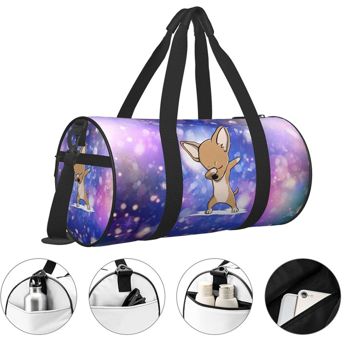 Сумка для подорожей Dabbit Chihuahua велика спортивна сумка для фітнесу, спорту, на нічліг та вихідні для чоловіків і жінок
