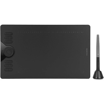 Графічний планшет HUION HS610 10x6,25 дюйма, з функцією натискання та нахилу пера 8192, 28 експрес-клавішами та 1 кільцем для дотику пальця, ідеальне використання для дистанційного навчання та конференції 10 x 6.25 дюймів