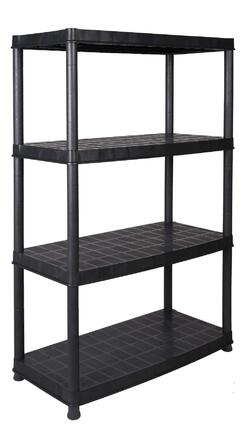 Міцний стелаж Kreher XL за вигідною ціною 92,5 x 45,8 x 141 см з 4 полицями та загальним навантаженням 280 кг Сертифіковано TV Rheinland.