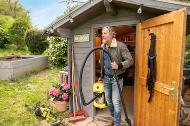 Акумуляторний пилосос для вологого/сухого прибирання Krcher WD 3-18, вкл. фільтр, щілинну та насадку для вологого/сухого прибиранн