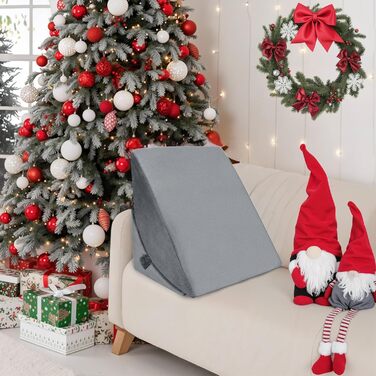 Регульована клиноподібна подушка Babenest з піною високої щільності, ергономічна подушка для спини ліжка та дивана, рефлюксна подушка для читання, сну, ігор, перегляду телевізора (Greu)