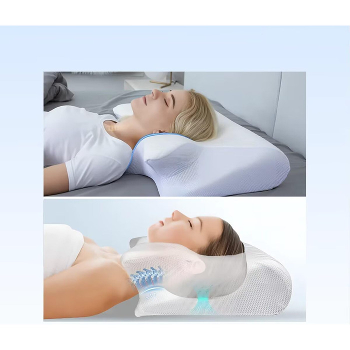 Ергономічна подушка для шиї SWZEC DreamSleepz чорного кольору