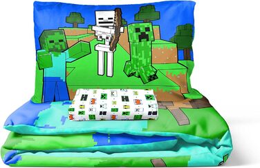 Бавовна Комплект постільної білизни з 3 предметів 135x200 см Односпальне ліжко - підковдра простирадло 90x200 см наволочка 50x70 с