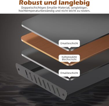 Вугільний гриль Naturehike, складний гриль 50,2 x 32,8 x 33,5 см, портативний, мобільний, для кемпінгу, настільний, для барбекю, гриль-валіза для зовнішнього використання, настільний, для саду, чорний