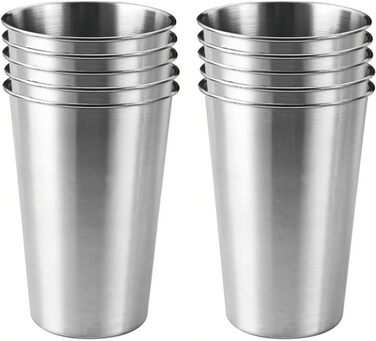 Стаканчик для води з нержавіючої сталі, 350 мл, міцна конструкція з нержавіючої сталі 304, штабельований дизайн для кемпінгу, вечірок та використання на свіжому повітрі