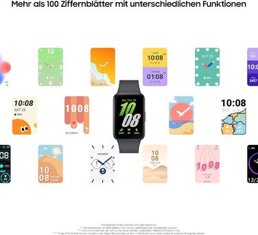 Розумний годинник Samsung Galaxy Fit3, фітнес-годинник як фітнес-трекер та трекер активності, сірий, з 36-місячною гарантією виробника ексклюзивно на Storeo