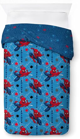 Комплект дитячої постільної білизни Marvel Spiderman Spidery Faces 100 бавовна односпальне ліжко 135x200 см - підодіяльник наволоч