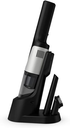 Вертикальний пилосос (компактний, керування однією кнопкою, циліндрична конструкція, цифровий двигун, світлодіодні індикатори, вкл