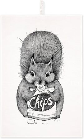 Чайний рушник напівльняний (зроблено в ЄС) I Дизайнерський кухонний рушник 50x70 см I OEKO-TEX I Серветки для посуду Chipseichhoer