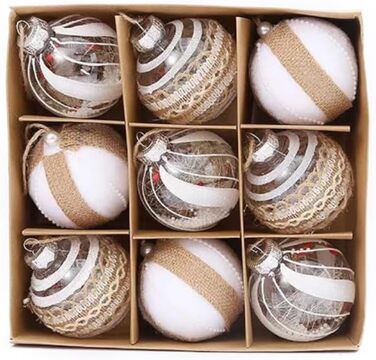 Набір з 9 елегантних різдвяних кульок FlYHIGH