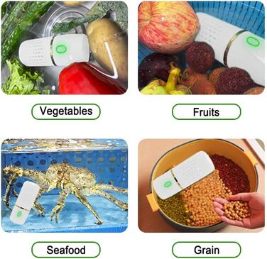 Машина для миття фруктових овочів, акумуляторна машина для чищення овочів та фруктів, портативний побутовий міні-засіб для чищення їжі для м'яса, морепродуктів
