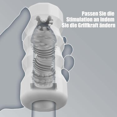 Мастурбатор DieLiYa для чоловіків, білий, з 3D-структурою та водонепроникним корпусом