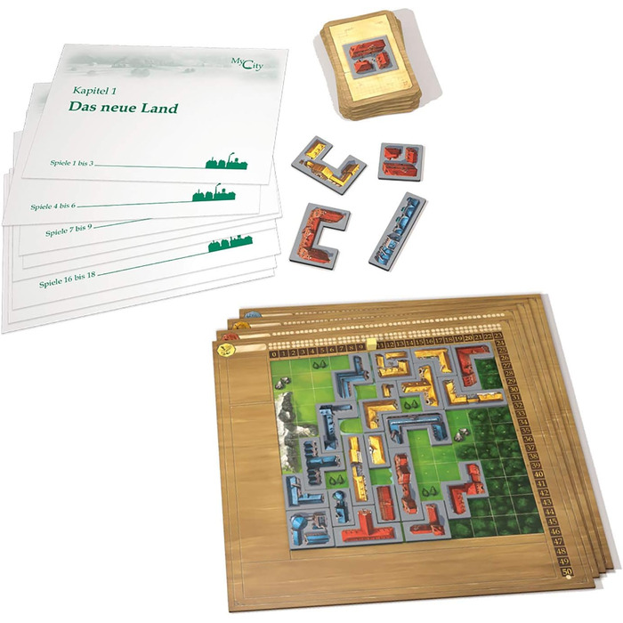 Моє місто - Ваше місто стає унікальним, Різноманітний сімейний набір для 2-4 гравців, Вік 10, Гра в стилі "Легасі", Настільна гра, Гра для вечірки, 691486