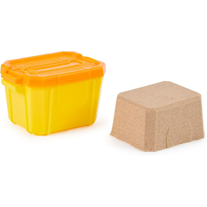 Набір фігурок з Чарджером та Вілером, 2 конструктори та 85г Kinetic Sand Build-it-Sand, іграшка для дітей від 3 років