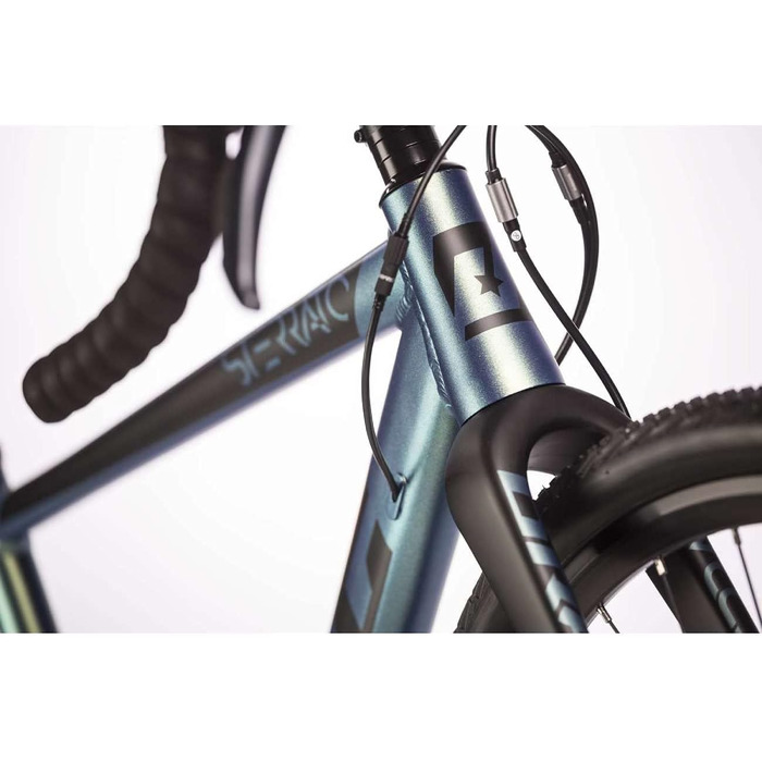 Чоловічий гравійний велосипед Airtracks 28 дюймів STERRATO 5.0 з 2 x 9 швидкостями Shimano SORA RD-R3000 - вилка UD Carbon - розміри рами 52 см та 55 см - модель 2026 55 см (підходить для велосипедистів зростом 175-188 см)