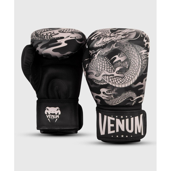 Боксерські рукавички Venum Dragon&39s Flight 12 oz чорні/пісочні