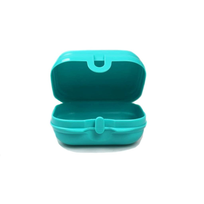 Туpperware To Go Mini-Twin світло-бірюзова ланч-бокс, маленький (на 2 відділення)