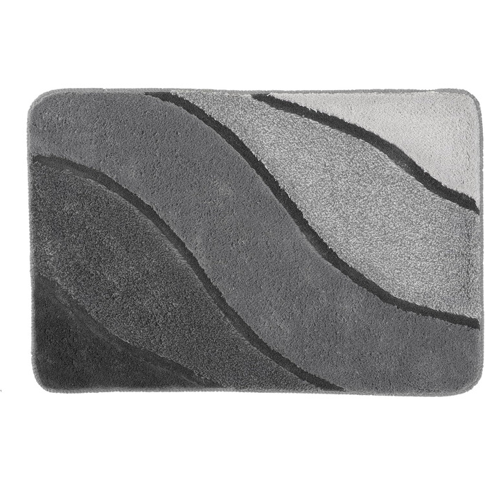 Килимок для ванної Kleine Wolke Serenade, 60 х 90 см, антрацит