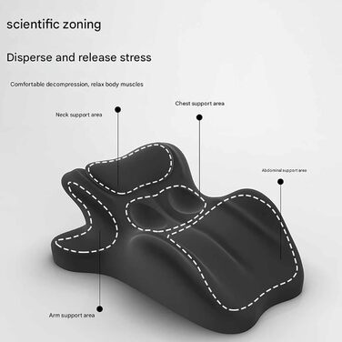 Загальна подушка для пар ChiroMonk, подушка для пар 27 градусів для інтимної близькості, клиноподібна подушка з піни з ефектом пам&39яті для підтримки інтимної близькості та спини, подушки для пар з відскоком для всіх поз (сіра) Grau