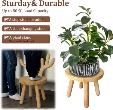 Дерев'яний стілець Yier MEI зі спинкою для дітей висота сидіння 24 см, маленький табурет, дерев'яний стілець для малюків, дитячі м