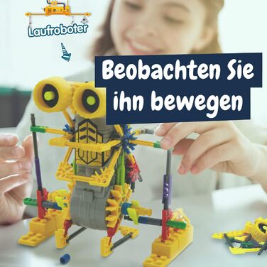 Набір роботів із 126 деталей створіть власного робота за допомогою цього набору електроніки, навчальної гри та конструктора для ді