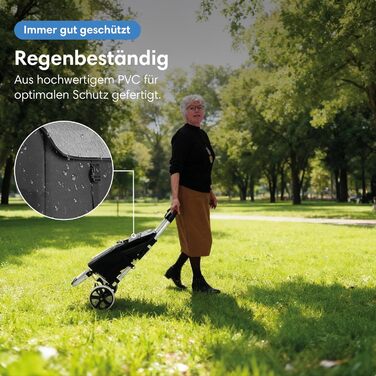 Складний візок для покупок Safe Age з термосумкою та функцією візка-платформи