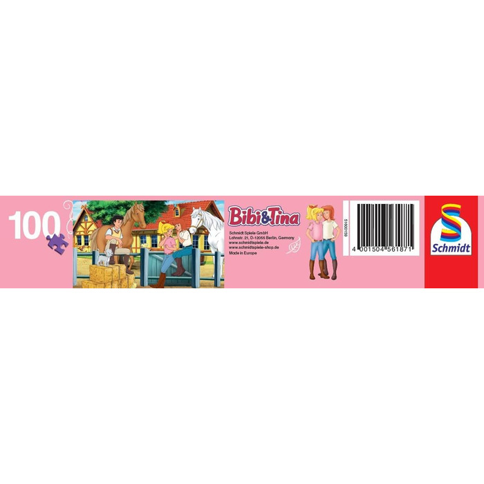 Дитячий пазл Schmidt Spiele 56187 Бібі та Тіна На Мартінсхофі 100 елементів