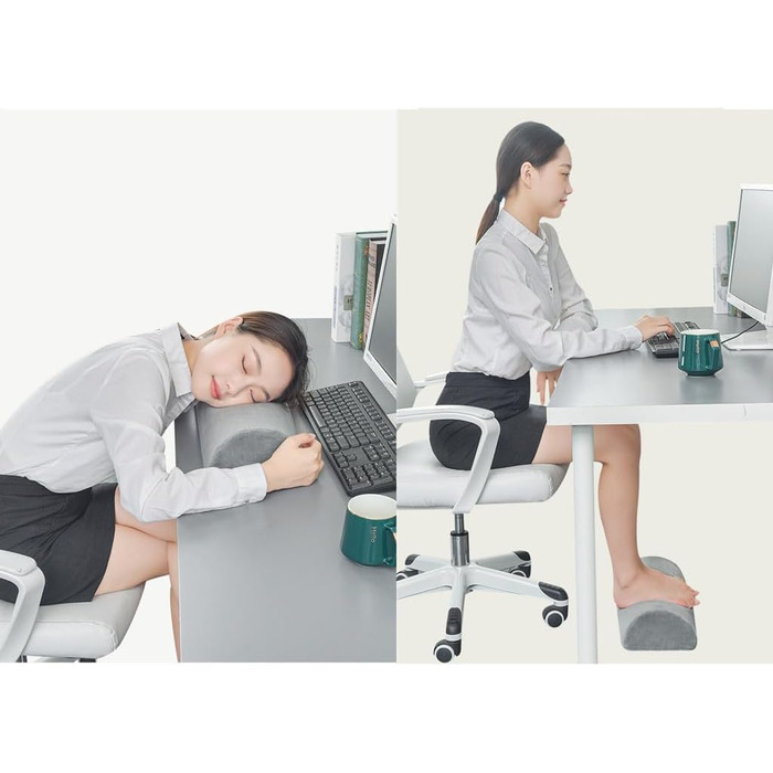 Подушка з піни з ефектом пам&39яті у формі півмісяця, ортопедична опорна подушка для ліжка, спини, шиї, ніг та колін, клиноподібна подушка для колін, серповидна подушка, подушка для підняття ніг для шиї, колін та попереку