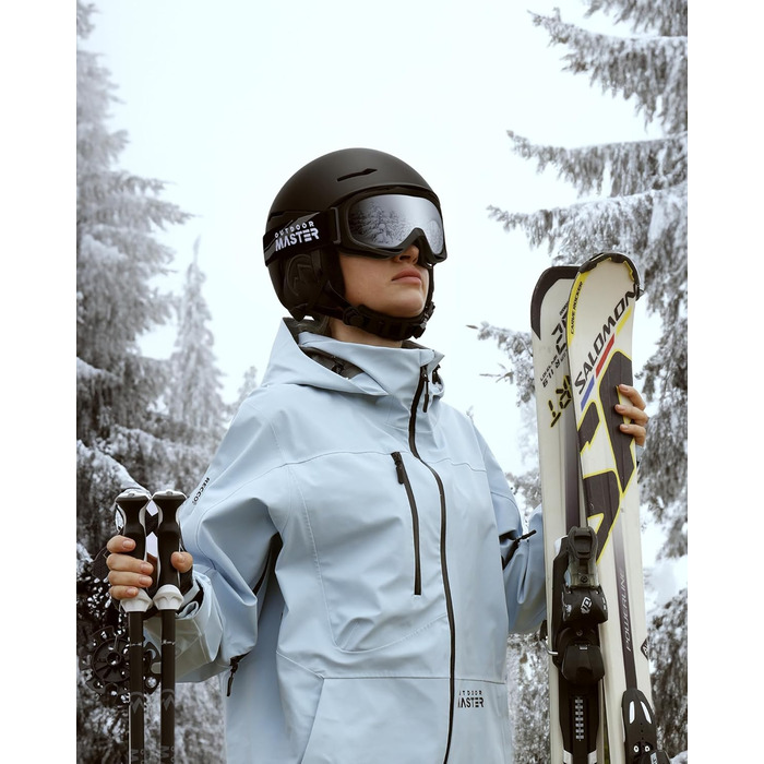 Комплект лижних шоломів OutdoorMaster, лижний шолом ELK MIPS з лижними окулярами OTG - комплект шоломів для сноуборду MIPS для чоловіків, жінок та дітей, матово-чорний, L