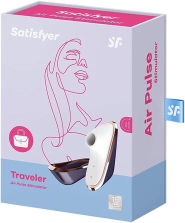 Вібратор Satisfyer 'Traveler Накладний вібратор з 11 програмами хвилі тиску Секс іграшки для жінок Тиха сильна стимуляція клітора Маленька іграшка для еротичних подорожей Стимулятор Іграшка Про Мандрівник