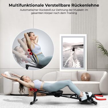 Гідравлічний фітнес-тренажер Micyox для домашнього використання з 12 рівнями опору, багатофункціональна спинка, тренажер для тренування всього тіла, чорний