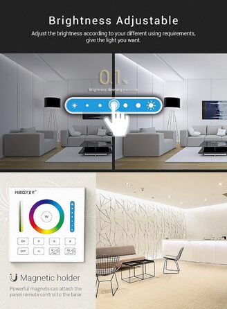 Контролер Miboxer Milight Настінний контролер MiLight 2.4G TOUCH B0 RGBCCT для світлодіодної продукції
