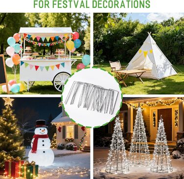 Скоби для ландшафтного дизайну Zevlux Garden Staples 4 дюйми 50 шт. Оцинковані міцні штирі для дерну, антикорозійні кілки для огорожі з тканини для захисту від бур&39янів, ґрунтопокривних рослин, зрошувальних труб, 12 калібр, 50 шт. 50 10,2 см