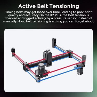 Комбінований 3D-принтер Creality K2 Plus, багатоколірний друк із CFS, швидкість друку 600 мм/с, повністю автоматичне вирівнювання,