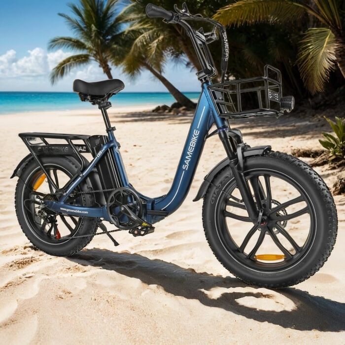 Електричний велосипед E-Bike 20 дюймів з кошиком для міста