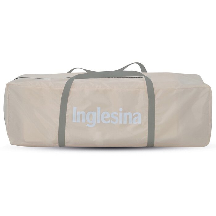 Дорожнє ліжечко Inglesina Lodge, сірий колір, сучасний дизайн, подвійна висота, зручне та портативне, захист від комах, багатофункціональне