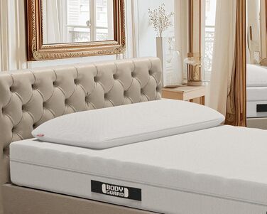 Ліжко для охоронців1 Подушка з віскози 40x80 см (ергономічна подушка, гнучко регулюється по висоті, пластівці віскози з ефектом пам&39яті, чохол можна прати при 60 C, Oeko-Tex 100) 80 x 40 см