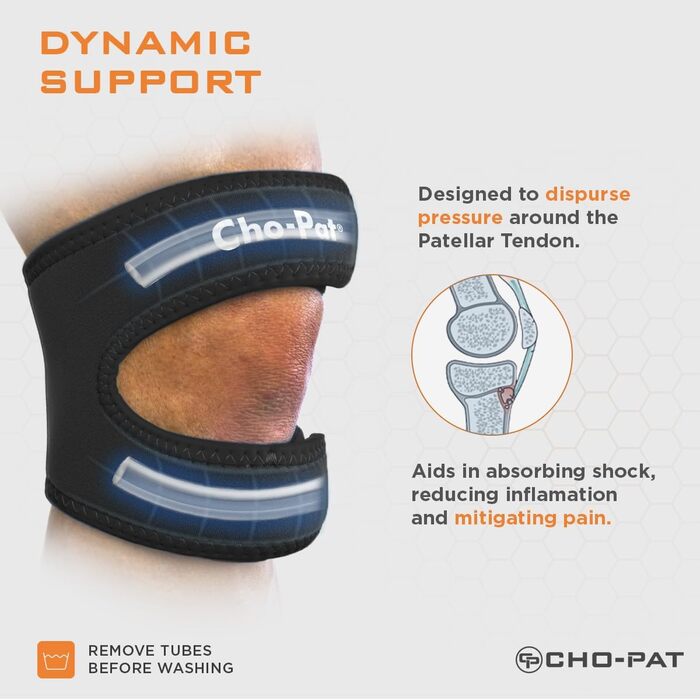 Чохол на коліно Cho-Pat black Dual Action Knee Strap