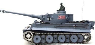 Радіокерований танк Panzer Тигр I Heng Long 116 з функцією стрільби, димом, звуком, сталевими шестернями, металевими гусеницями та колесами 2.4Ghz V7.0 PRO з RRZ Professional