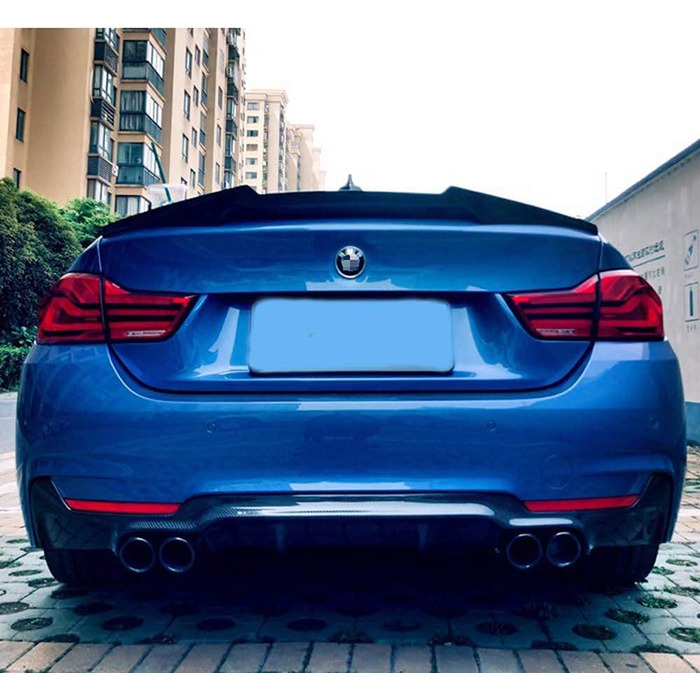 Карбоновий задній спойлер для BMW 4 Series F36 420i 428i 430i 435i 440i Gran Coup 2013-2019 M4 Style Оригінальний спойлер заднього крила з вуглецевого волокна, аксесуари для стайлінгу автомобіля чорний