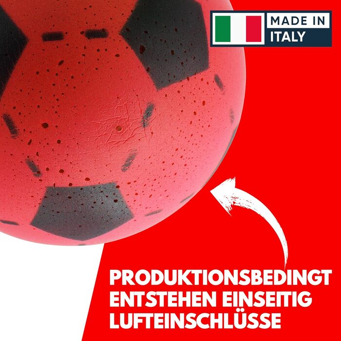 М&39який м&39яч Kyto 3X, 12 або 20 см, жовтий, червоний, синій, пінопластовий м&39яч, дитячий м&39який футбольний м&39яч, 20 см, червоний