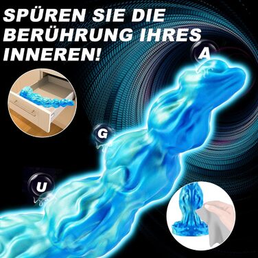 Монстр Вузл Кінь Анальний Фалоімітатор, Реалістичний Силіконовий Фантазійний Довгий Фалоімітатор з 4 Собачими Вузлами, Великий Фалоімітатор Дракона, Величезний Товстий Силіконовий Анальний Фалоімітатор з Присоскою для Жінок та Чоловіків, 33