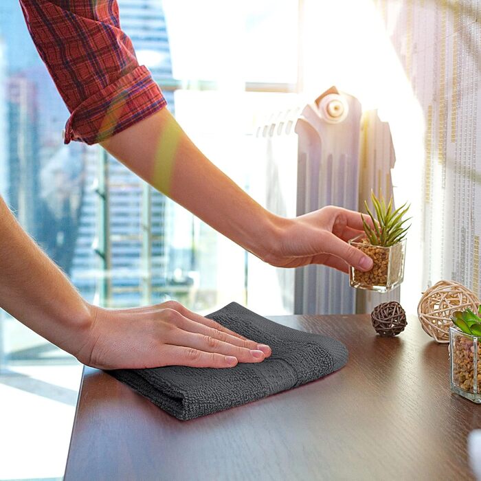 Рушники Utopia - упаковка з 12 мильних серветок з петельками для підвішування 30x30 см, виготовлені з 100 бавовняної м'якої та пог