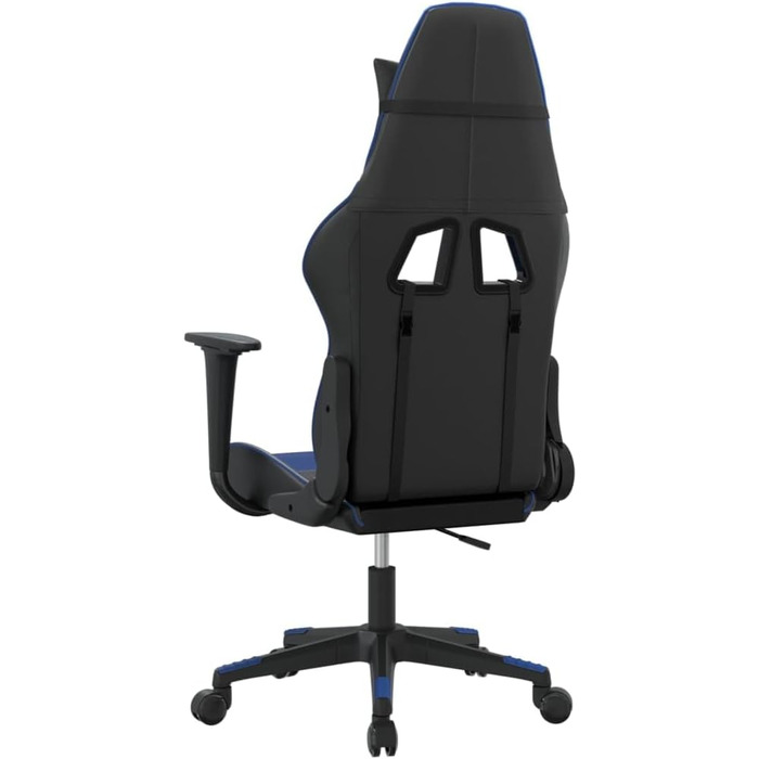 Ігрове крісло INLIFE чорно-синє зі штучної шкіри, Меблі, Крісла, Ігрові крісла, Сині, 15,2 кг, 3143687