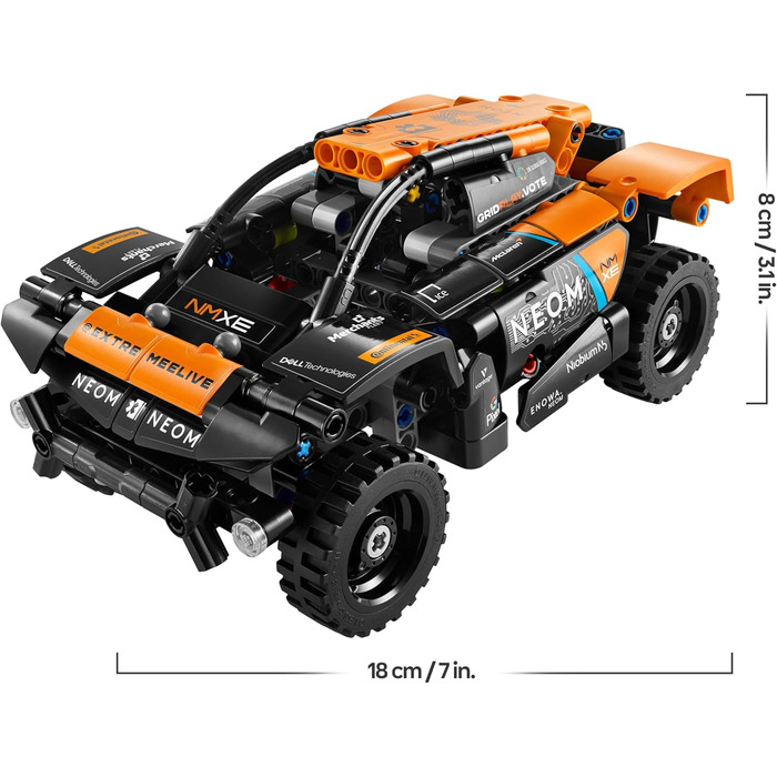 Конструктор LEGO Technic 42166, Гоночний автомобіль NEOM McLaren Extreme E, 252 деталі