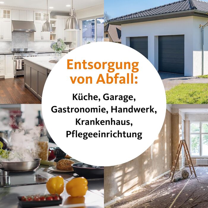 Прозорі сміттєві пакети DEISS PREMIUM, 70 мкм, 120 л, 120 літрів - 70 мкм, 19005, ука (25 шт.), одинарні