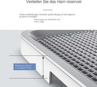 Туалет для дресирування собак, лоток для собак, критий туалет для собак з настінною опорою, для собак малого та середнього розміру