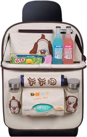 Міцний автомобільний захист спинки автомобіля KUANDARMX для дітей на задньому сидінні, планшет-органайзер для дітей та немовлят, с