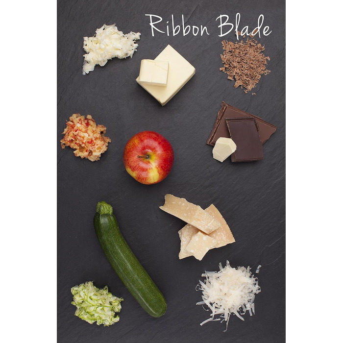 Мікроплощинна 2-смугова ріжуча терка з нержавіючої сталі Black із серії Gourmet для твердого сиру, яблука, моркви, кабачків та шок